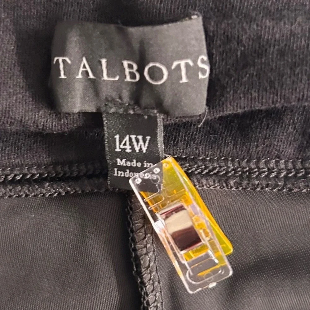 Talbots‎ Velvet Pants 14W Black